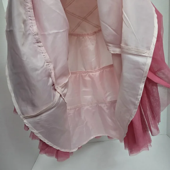 Pink Tiered Princess Style Dress 8 Girls - Picture 6 of 8